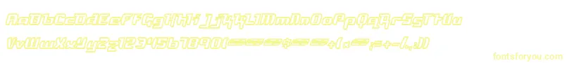 Шрифт Freyo – жёлтые шрифты на белом фоне