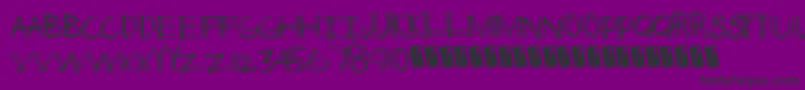 Thirdleg Font – Black Fonts on Purple Background