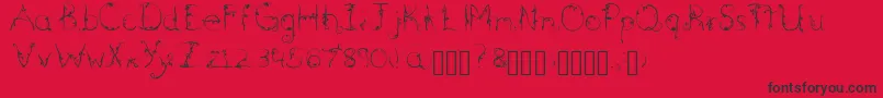 Briarwood Font – Black Fonts on Red Background