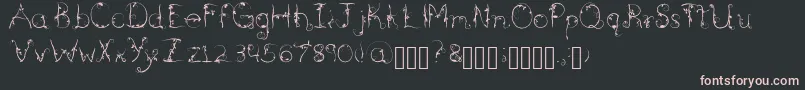 フォントBriarwood – 黒い背景にピンクのフォント