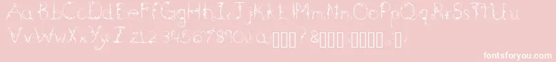 Briarwood Font – White Fonts on Pink Background