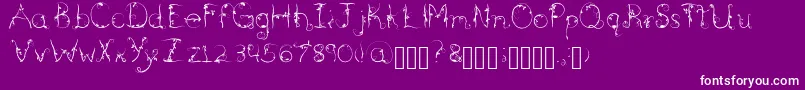 フォントBriarwood – 紫の背景に白い文字
