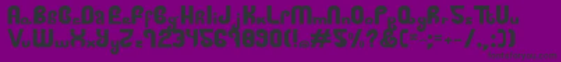 FatVodka Font – Black Fonts on Purple Background