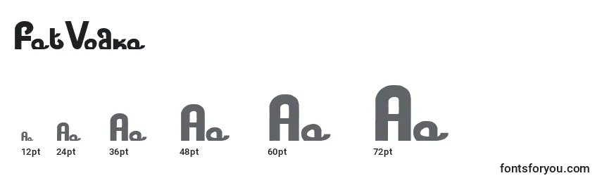 Размеры шрифта FatVodka
