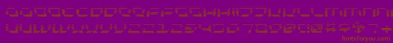 Plurf Font – Brown Fonts on Purple Background