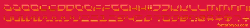 Plurf Font – Orange Fonts on Red Background