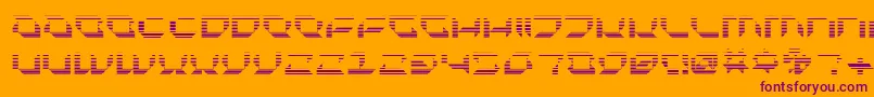 Plurf Font – Purple Fonts on Orange Background