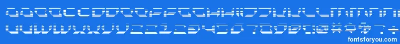 Plurf Font – White Fonts on Blue Background