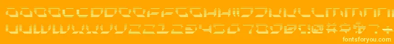 Plurf Font – Yellow Fonts on Orange Background