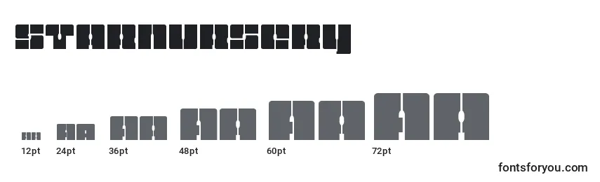 Starnursery Font Sizes