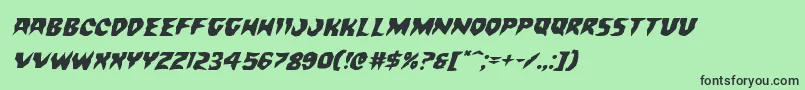 Countsuckulaexpandital Font – Black Fonts on Green Background