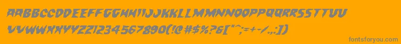 Countsuckulaexpandital Font – Gray Fonts on Orange Background