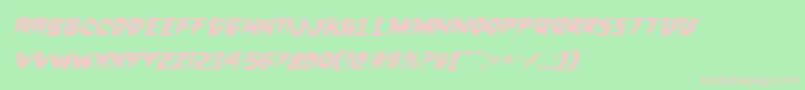 Countsuckulaexpandital Font – Pink Fonts on Green Background