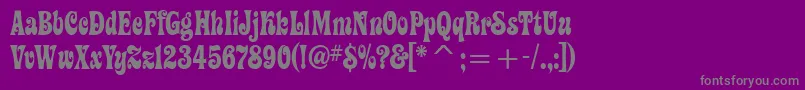 Artemon Font – Gray Fonts on Purple Background