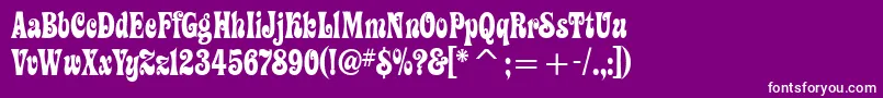 Artemon Font – White Fonts on Purple Background