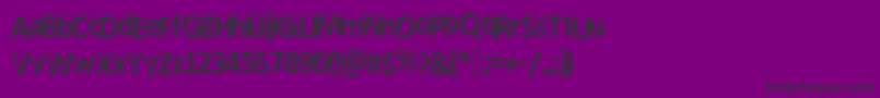 DarksCalibriRemix Font – Black Fonts on Purple Background