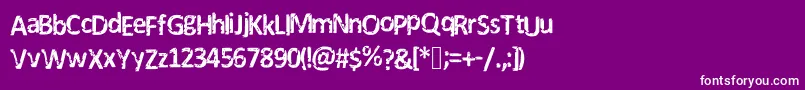 DarksCalibriRemix Font – White Fonts on Purple Background