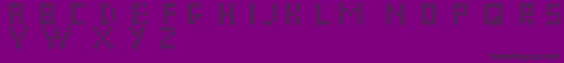 Pixel Chunker Font – Black Fonts on Purple Background