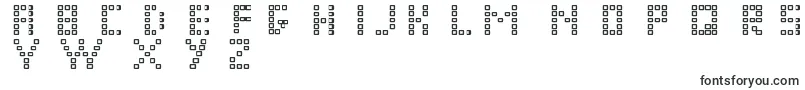 Pixel Chunker-Schriftart – Quadratische Schriften