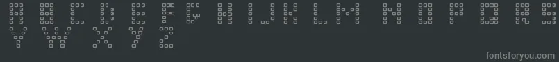 Pixel Chunker Font – Gray Fonts on Black Background