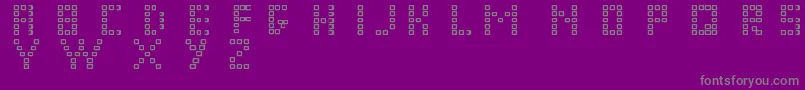 Pixel Chunker Font – Gray Fonts on Purple Background