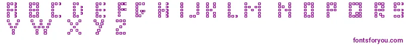 Pixel Chunker Font – Purple Fonts on White Background