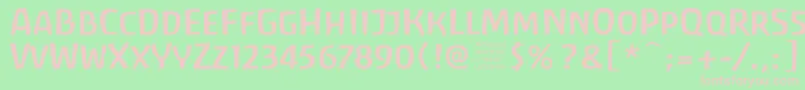 AntroposFreefont Font – Pink Fonts on Green Background