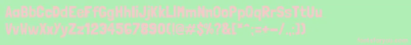 LondrinasolidRegular Font – Pink Fonts on Green Background