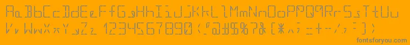 フォントSegment16cRegular – オレンジの背景に灰色の文字