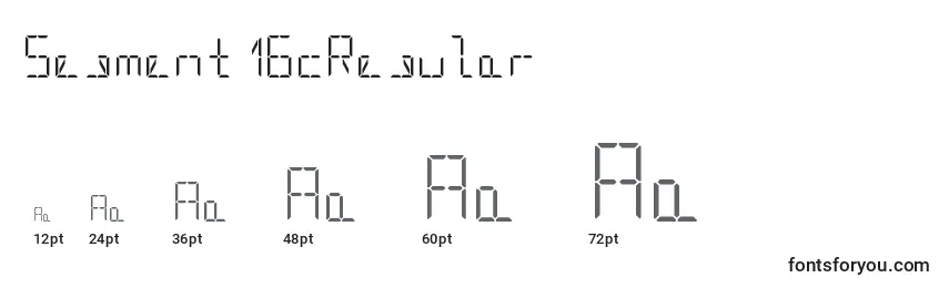 Segment16cRegular Font Sizes