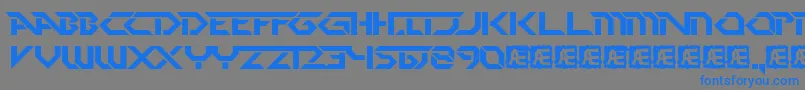 Pdark Font – Blue Fonts on Gray Background
