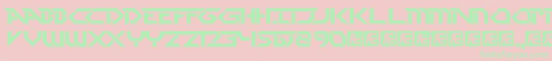 Pdark Font – Green Fonts on Pink Background