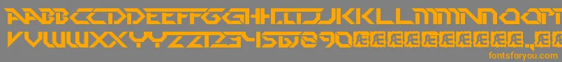 Pdark Font – Orange Fonts on Gray Background