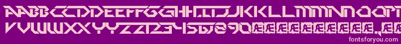 Pdark Font – Pink Fonts on Purple Background