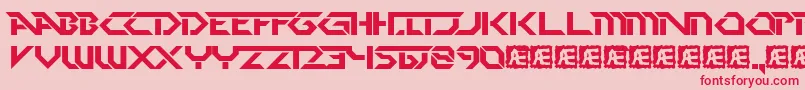 Pdark Font – Red Fonts on Pink Background
