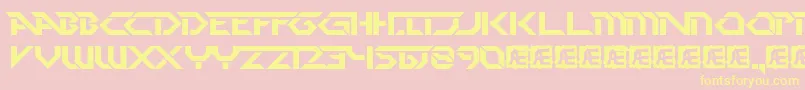 Pdark Font – Yellow Fonts on Pink Background