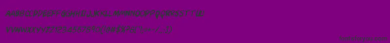 Kangaroocourtcondital Font – Black Fonts on Purple Background