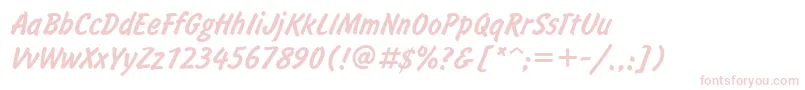 Informc Font – Pink Fonts on White Background