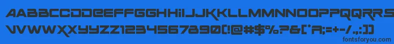 Шрифт Spaceranger – чёрные шрифты на синем фоне