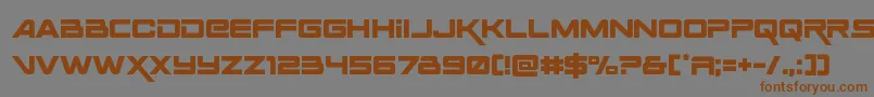 Шрифт Spaceranger – коричневые шрифты на сером фоне