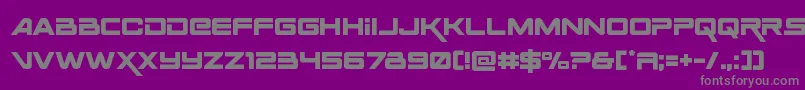 フォントSpaceranger – 紫の背景に灰色の文字