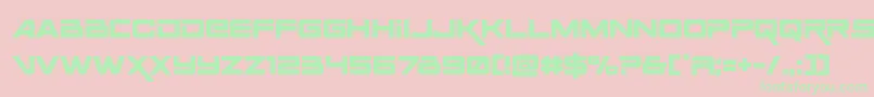 Spaceranger-fontti – vihreät fontit vaaleanpunaisella taustalla