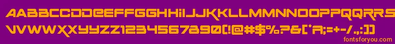 Шрифт Spaceranger – оранжевые шрифты на фиолетовом фоне