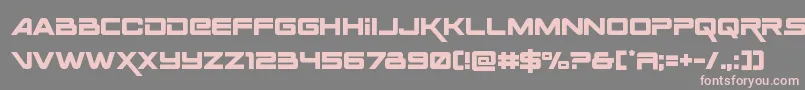 Spaceranger-fontti – vaaleanpunaiset fontit harmaalla taustalla