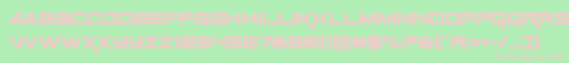 Fonte Spaceranger – fontes rosa em um fundo verde
