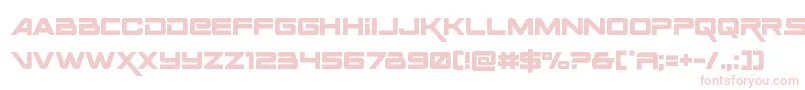 Шрифт Spaceranger – розовые шрифты на белом фоне