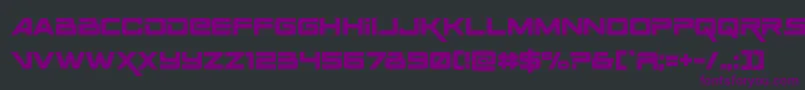 フォントSpaceranger – 黒い背景に紫のフォント