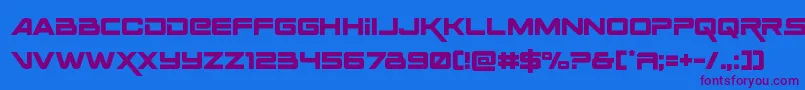 Шрифт Spaceranger – фиолетовые шрифты на синем фоне