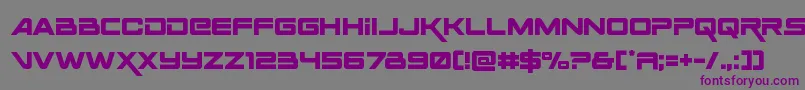 Spaceranger Font – Purple Fonts on Gray Background