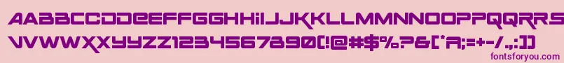 Шрифт Spaceranger – фиолетовые шрифты на розовом фоне
